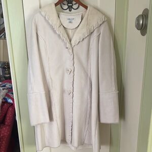 Coldwater Creek Cream Pea Coat